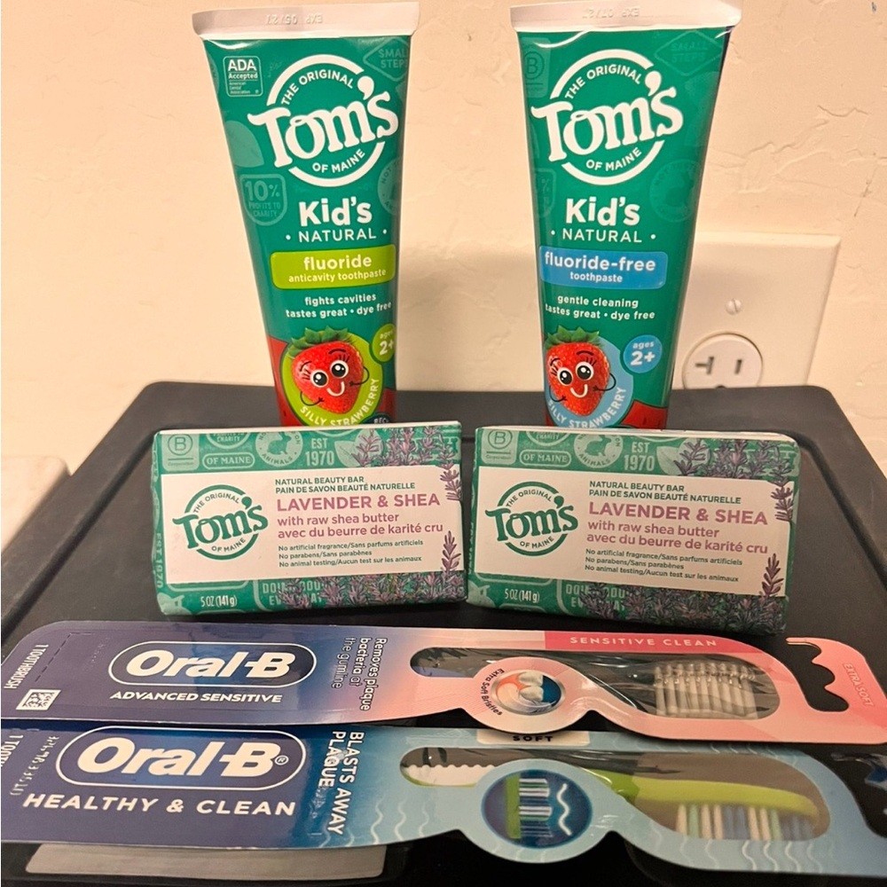 Tom's Kids Natural Toothpaste and Oral-B Toothbrush Bundle for $15